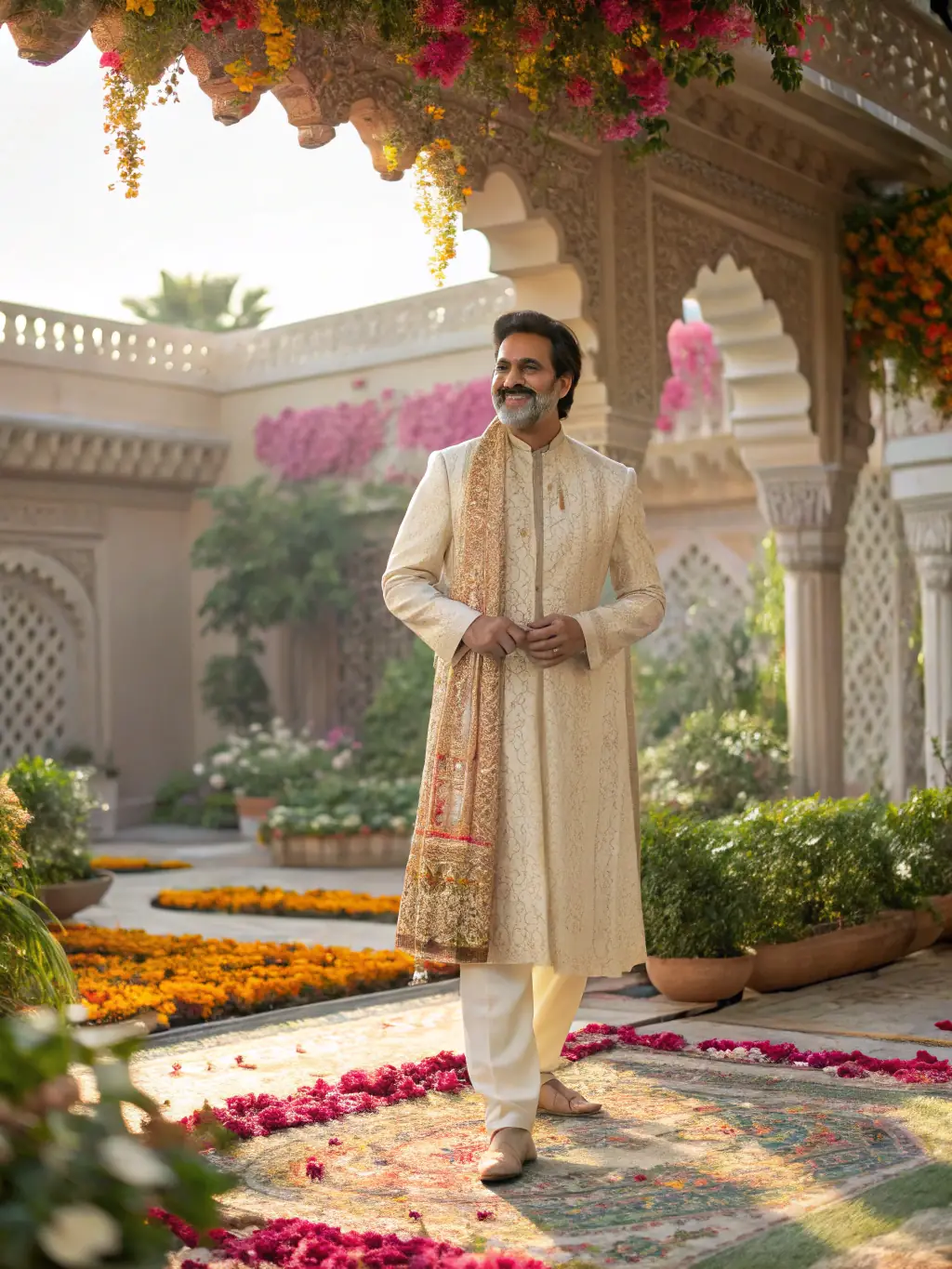 A dynamic image of Hollywood Weekly's Mumbai Edition, featuring an Indian actress in traditional Bollywood attire, with the Gateway of India in the background. The image should reflect the vibrancy of Bollywood.