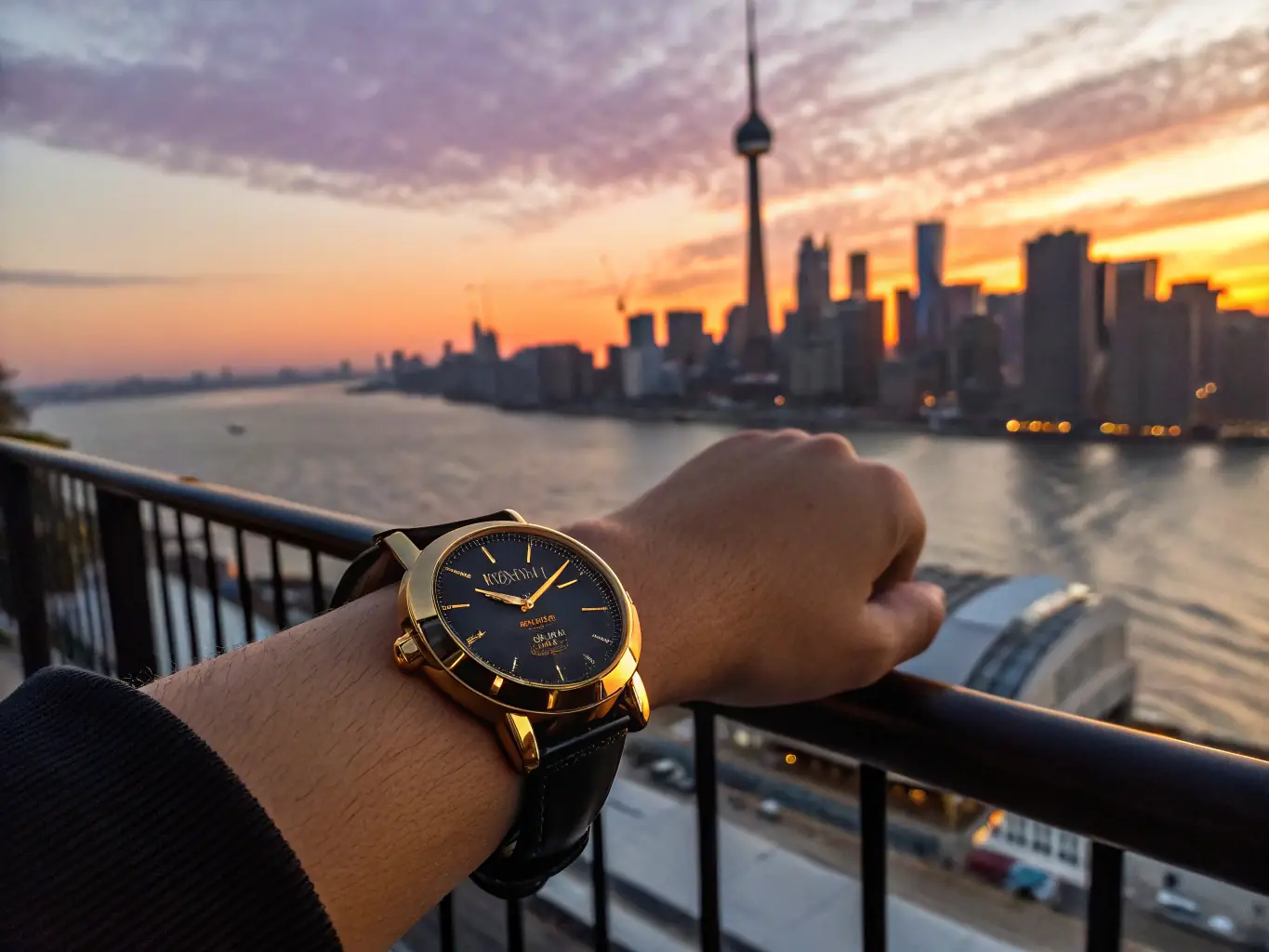 A vibrant, high-quality print ad for a luxury watch brand featured in Hollywood Weekly Magazine, showcasing the magazine's premium advertising environment.